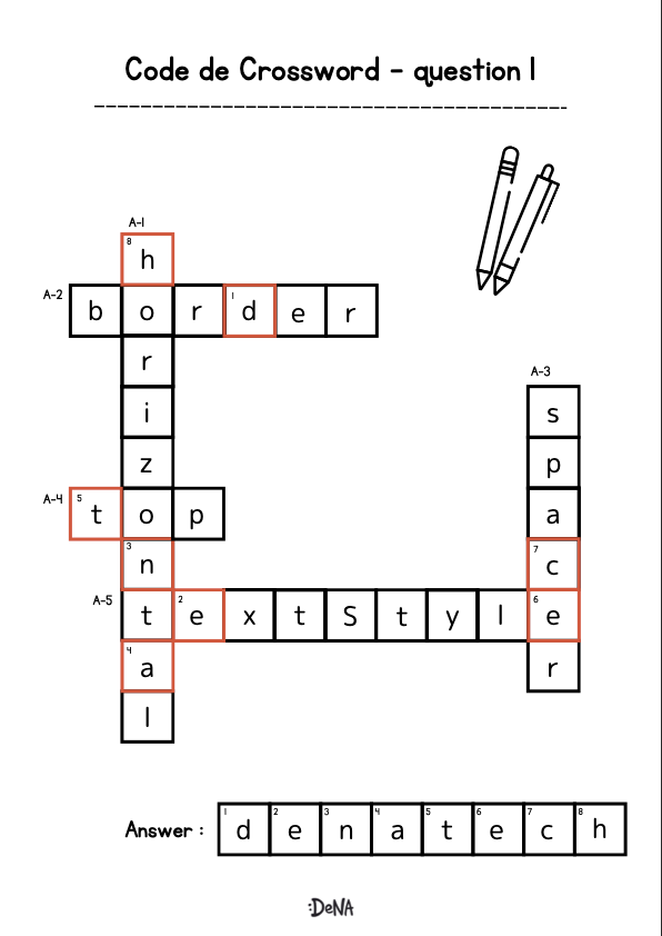 Question1-Crossword