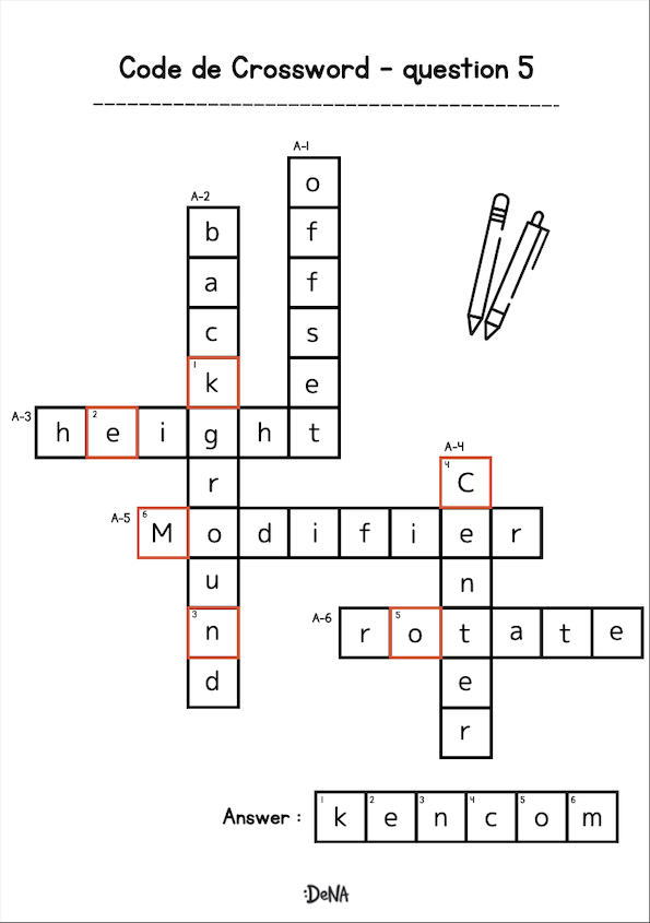 Question5-Crossword