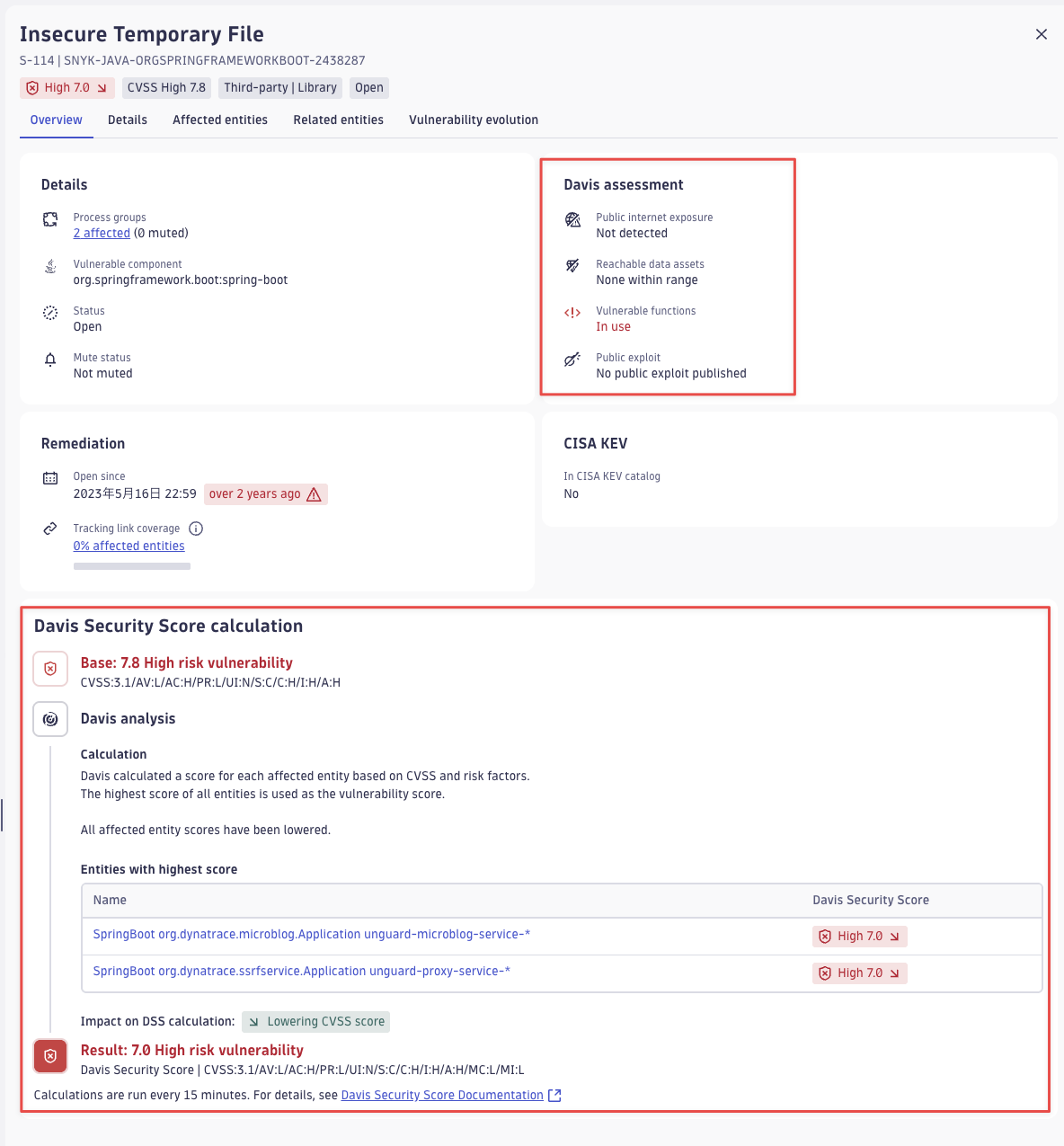 Dynatrace Vulnerabilities Overview